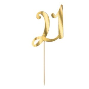 Gold 21st Cake Topper