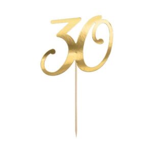 Gold 30th Cake Topper