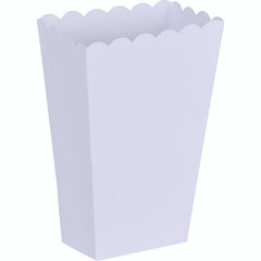 White Popcorn Favour Boxes 5pk