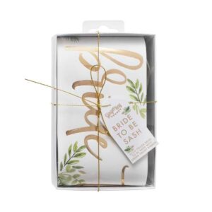 Botanical Hen Party Gold Foiled Bride To Be Sash
