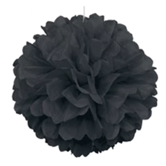 Black Pom Pom Puff Ball