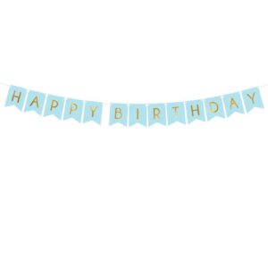 Blue Happy Birthday Banner