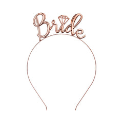 Rose Gold Bride Headband