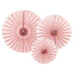 Dusty Rose Paper Fans