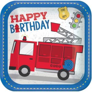 First Responders Happy Birthday Plates 8pk