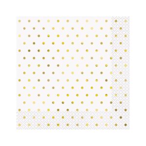 Gold Dot Napkins 16pk