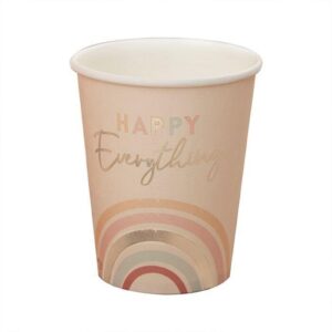 Happy Everything Rainbow Cups 8pk