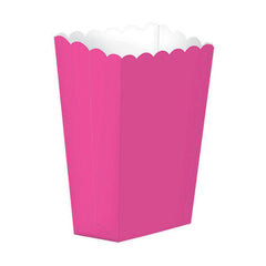 Bright Pink Popcorn Favour Boxes 5pk