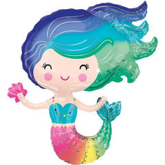 Large Mermaid Foil Balloon