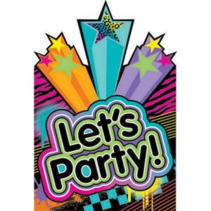 Totally 80's Invitations 8pk