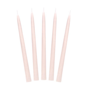 Nude Taper Dinner Candles 10pk