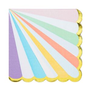 Pastel Stripes Napkins 16pk