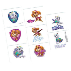 Paw Patrol Girl Tattoo Favours 8pk