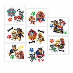 Paw Patrol Tattoo Favours 8pk