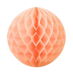 Pastel Peach Honeycomb Balls 25cm