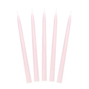 Light Pink Taper Dinner Candles 10pk