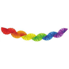Rainbow Fan Garland