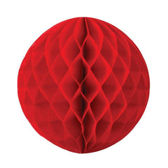Red Honeycomb Balls 25cm