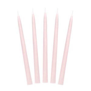 Dusty Rose Taper Dinner Candles 10pk