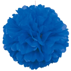 Royal Blue Pom Pom Puff Ball