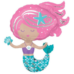 Large Shimmering Mermaid Foil Balloon