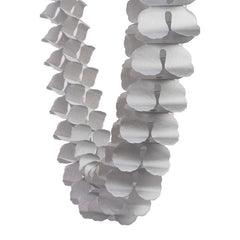Metallic Silver Honeycomb Garland