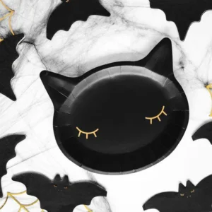 Black Cat Plates 6pk