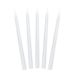 White Taper Dinner Candles 10pk