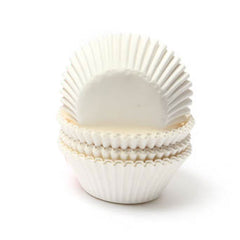 White Greaseproof Paper Baking Cups 100pk