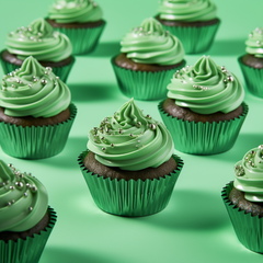 Green Foil Baking Cups 50pk