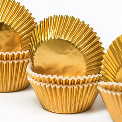 Gold Foil Baking Cups 50pk