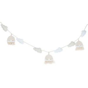 Macrame Rainbows & Clouds Nursery Baby Bunting