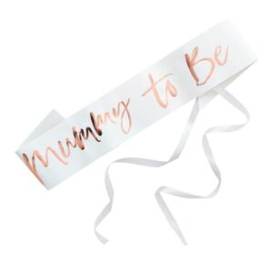 Rose Gold Mum to be Baby Shower Sash