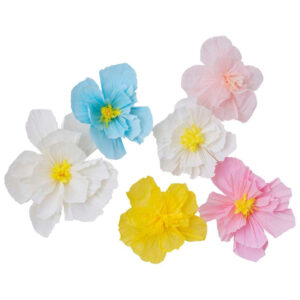 Spring Tissue Paper Flowers 6pk